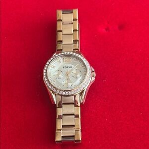 Fossil Women’s Riley Gold Watch